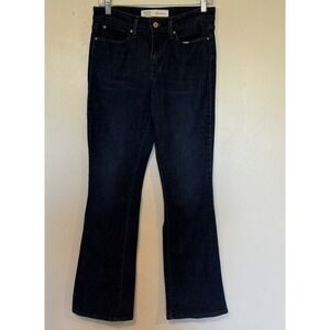 Signature Levi Strauss Womens Jeans 27x32 Mid Rise Bootcut Jeans Dark Wash Blue